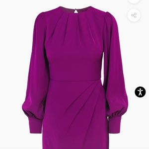 Orchid Drapped Front Mini Dress- Adelyn Rae